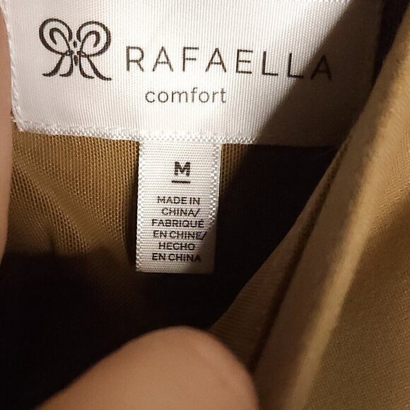 Rafaella Tan Elastic Waist Slim Knit Pants Medium - Picture 7 of 8